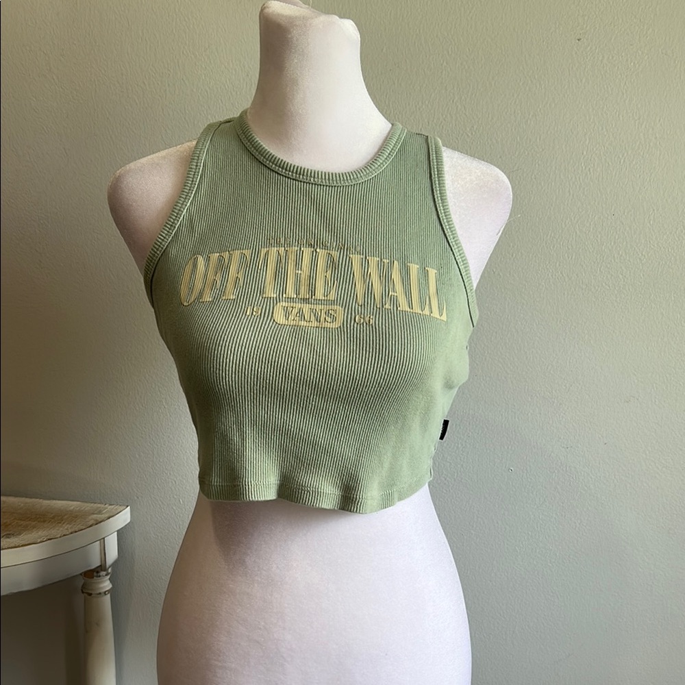 [Vans] Women's Green Crop Top - Size Small